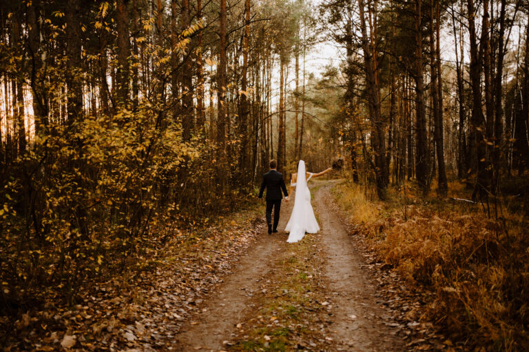 sesja ślubna jesienna ślęzak fotografia